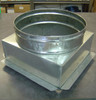 6 x 6 x 4 in. Ceiling Register Box, 4 in. Round Duct Connection