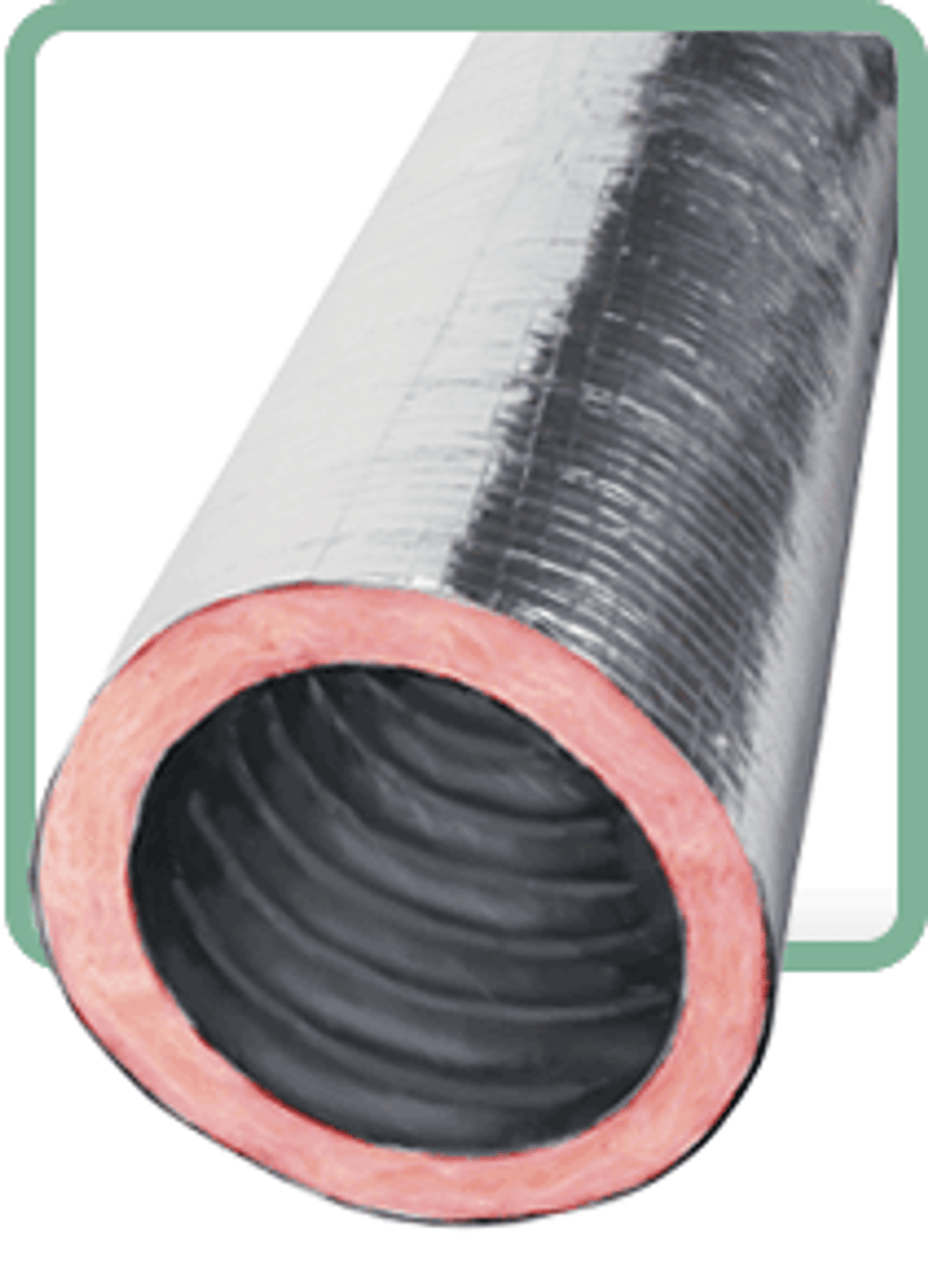 2 Pack 6" x 25' Reflective Double Poly Core Pipe Duct HVAC Wrap Insulation R8 