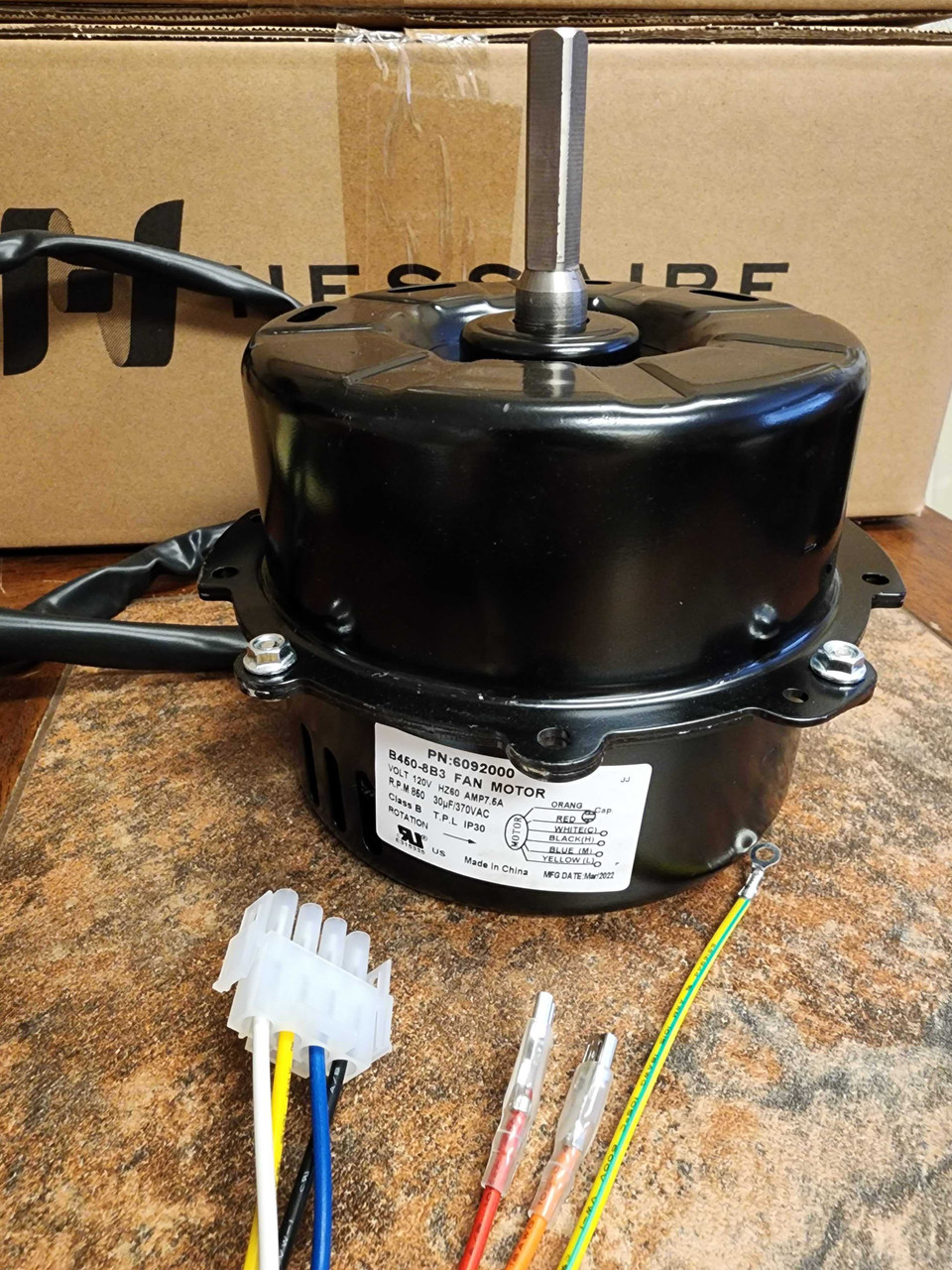 Motor for Hessaire MC92V and M350 2020 and newer 6092000 - Indoor