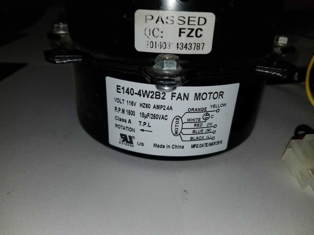Motor for Hessaire MC37M (2019 and before) 6037051 - Indoor