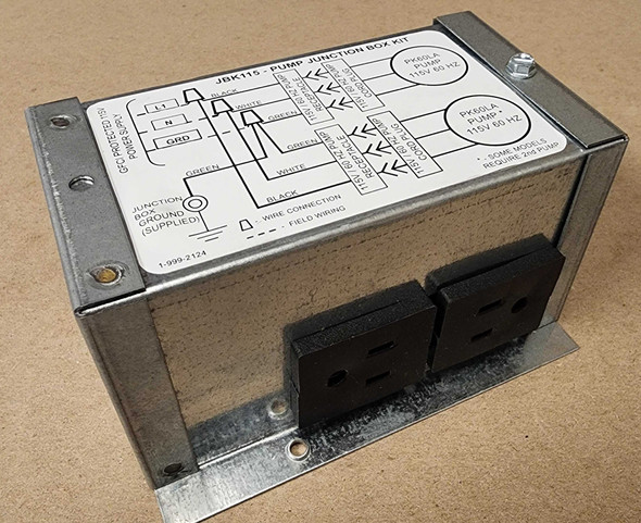 Pump Junction Box 115 Volt 2 Outlet