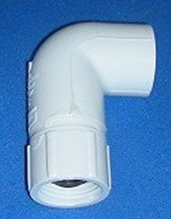 3/4 in. Female Garden Hose Swivel x 3/4 in. PVC Slip 90° Elbow for Evaporative Cooler Drain