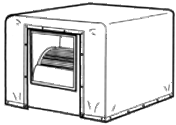 42 X 49 X 28 Evaporative Cooler Cover Sidedraft Canvas