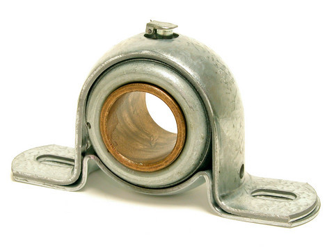 " stamped steel pillow block bearing with oilable construction, designed for durability and smooth performance in Champion Commercial applications.