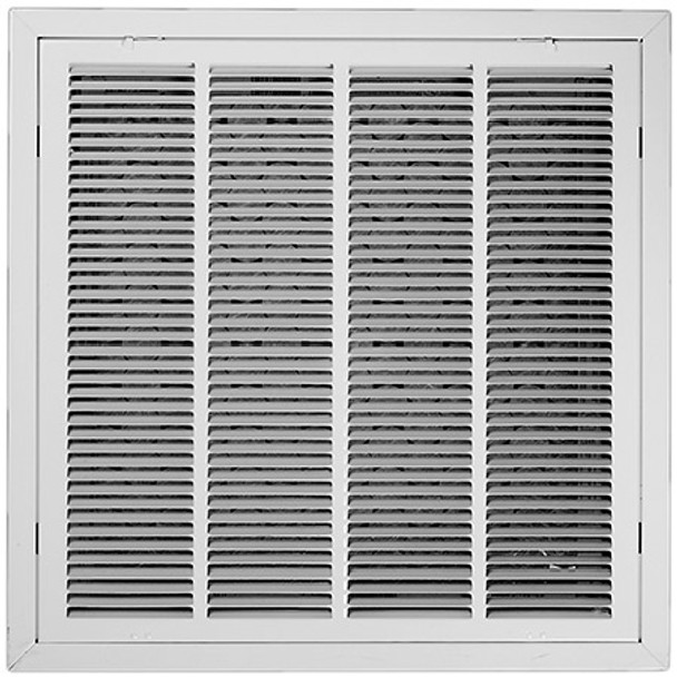 24 x 24 Air Return Filter Frame - T Bar Ceiling White - Insulated Back S106FG