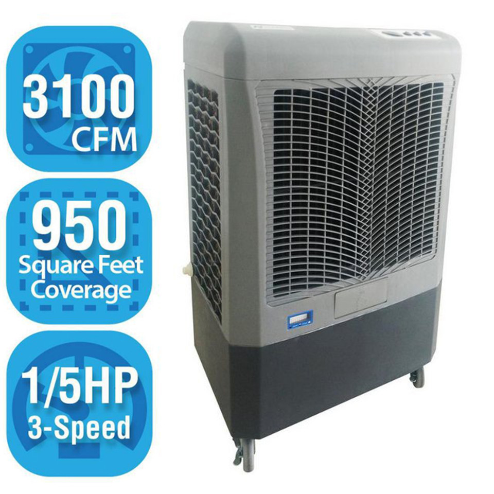 Aerocool Trophy Downdraft 8 Pad Evaporative Cooler 4800 Cfm 1400 Sq Ft Indoor Comfort Supply 7133