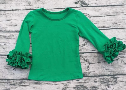 Green Icing Ruffle Top