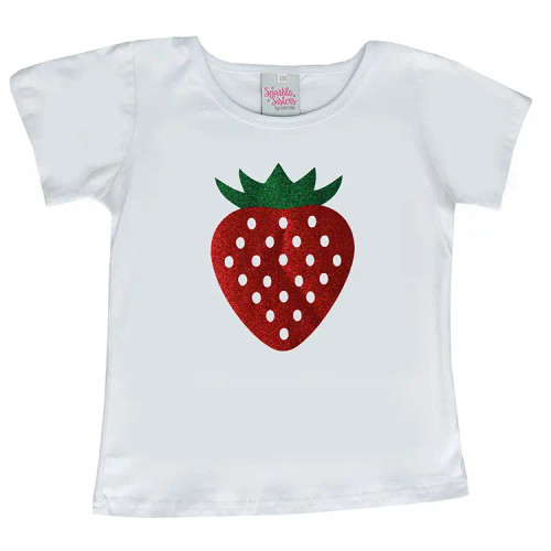 Red Glitter Strawberry Shirt