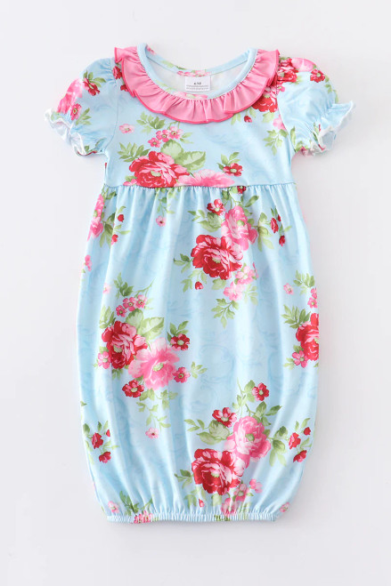 Infants Dainty Floral Gown