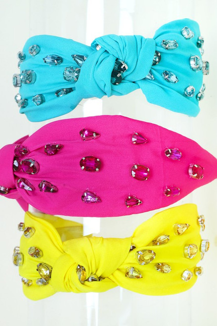 Bright Jeweled Colors Knot Headband
