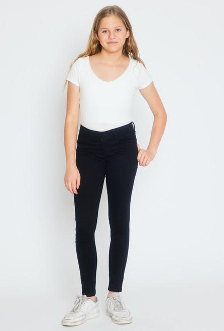 Kancan Black Mid-Rise Black Skinny Jeans