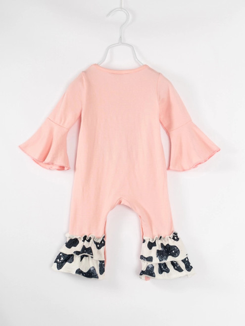 Infants Western Ghost Ruffle Romper