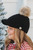 CC Knit Beanie Hat with Fur Pom