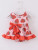 Infants Pink & Red Strawberry Glam Romper