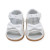 Squeaker Infant White Bow Sandals