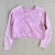 Washed Pink Crop Sweatshirt