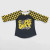 Black & Gold Game Day Raglan Top