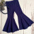 Navy Soft Flare Pants