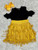 Mustard Fringe Skirt