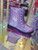 Girls Purple Glitter Doc Boots