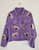 Purple Sequin Football Corded Jackets Teen/Adult