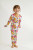 Pink and Mustard Floral Print Bamboo Pajamas 