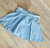 Skyblue pleated skirt with inner shorts 