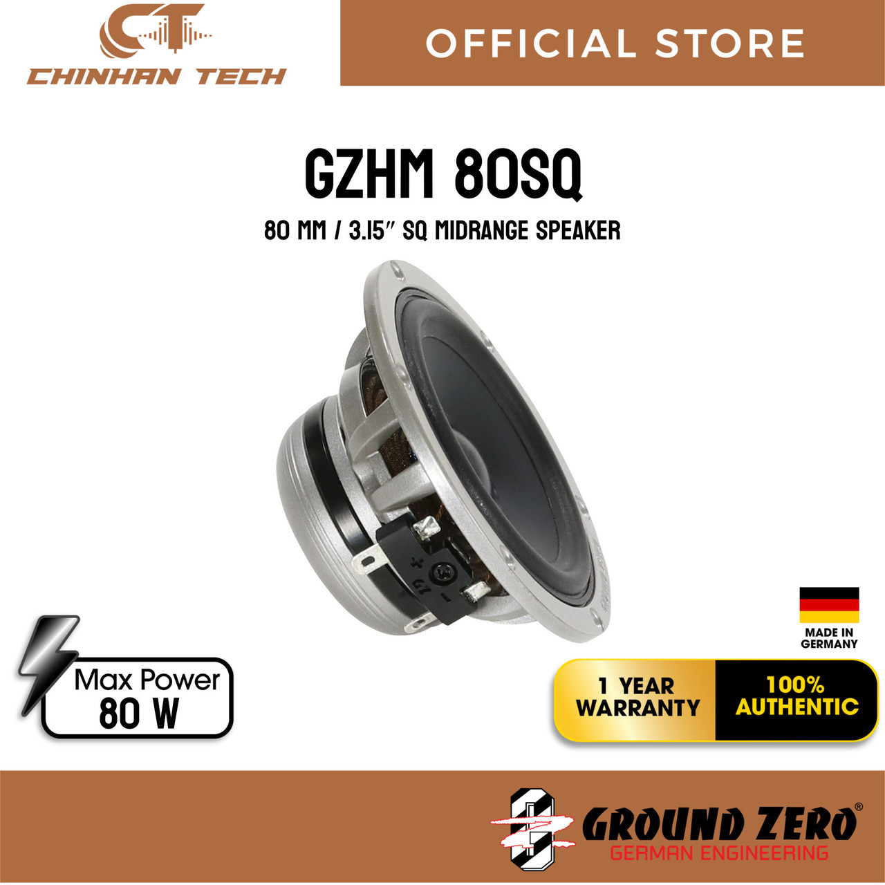 ヤムナボール GZPF 40SQX 40 mm / 1.6″ high end full range speaker