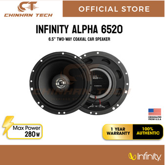 Infinity Alpha 6520 6.5 inch Two-Way Coaxial Car Speaker