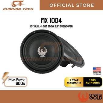 Phoenix Gold MX10D4 - MX SERIES 10' 4 X 4 OHM SLIM