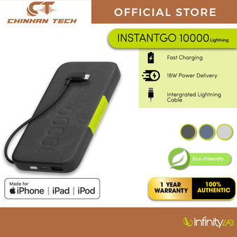 InfinityLab InstantGo 10000 Built-in Lightning Cable 30W PD ultra-fast charging power bank