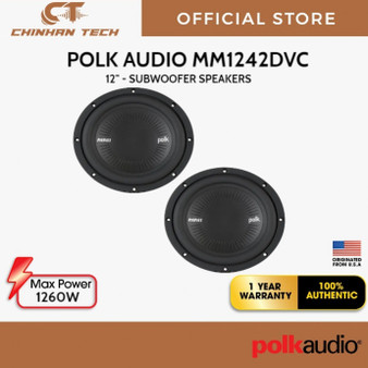 Polk Audio MM1242DVC Series 12inch Dual Voice-Coil Mobile Monitor Subwoofer