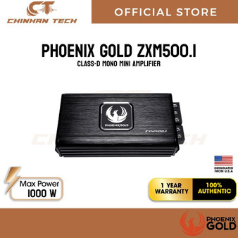 Phoenix Gold ZXM500.1 impressive Class-D Mono Mini Amplifier Phoenix Gold ZXM500.1 impressive Class-D Mono Mini Amplifier