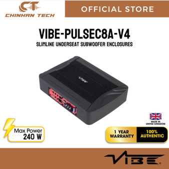 VIBE PULSEC8A-V4 - Cast Aluminum Active Underseat Subwoofer