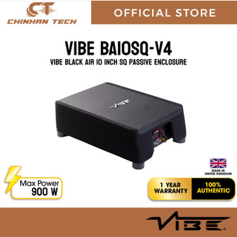 VIBE BA10SQ-V4 – VIBE Black Air 10 inch SQ Passive Enclosure