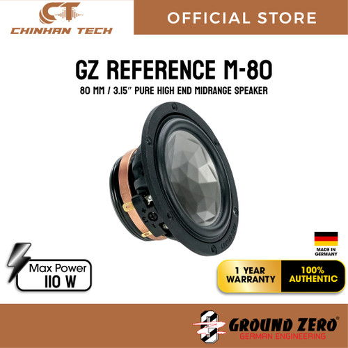 GZ REFERENCE M-80 80 mm / 3.15″ pure high end midrange speaker80 mm / 3.15″ pure high end midrange speaker