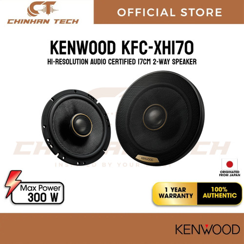 KENWOOD KFC-XH170 Hi-Resolution Audio Certified 17cm 2-way Speaker