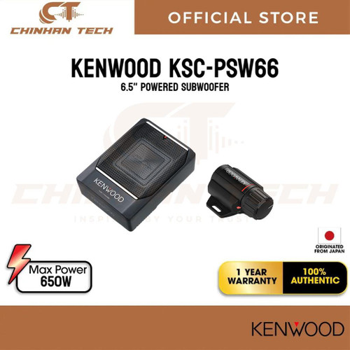 KENWOOD KSC-PSW66 6.5” Powered Subwoofer 650W Max Power