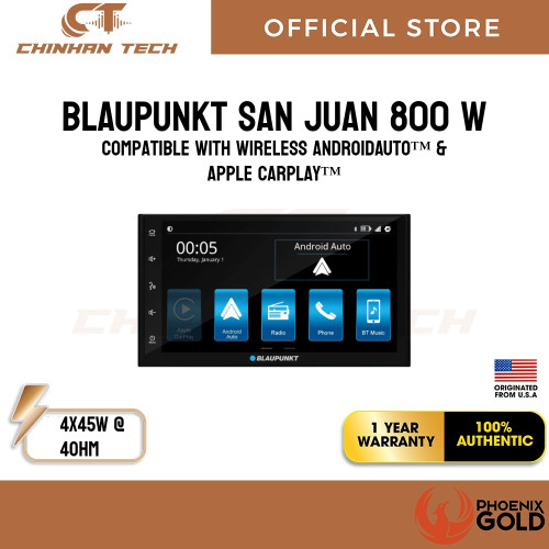 Blaupunkt San Juan 800 W Compatible with Wireless AndroidAuto™ & Apple CarPlay™
