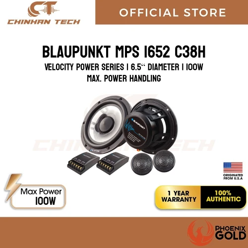 Blaupunkt MPS 1652 C38H Velocity Power Series | 6.5“ Diameter | 100W Max. Power Handling