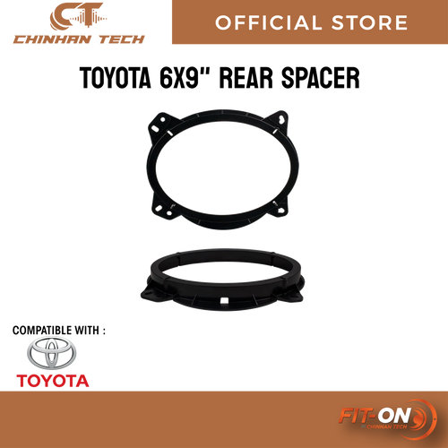 FIT ON Toyota 6" x 9" Front Speaker Ring [2 Pieces]