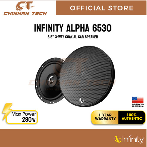 Infinity Alpha 6530 6.5 inch (16.5 cm) Three-Way Coaxial Car Speaker