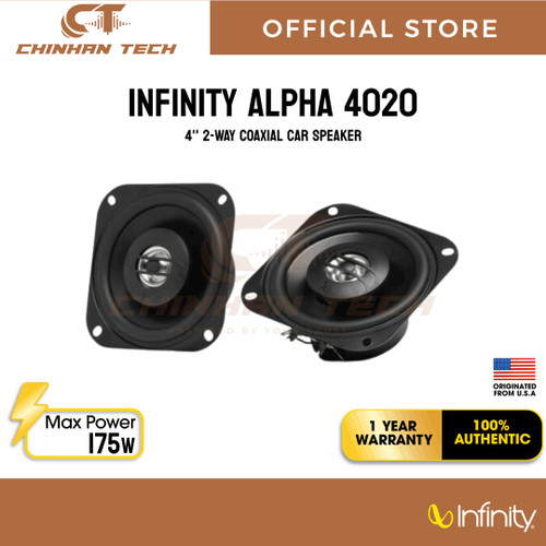 INFINITY ALPHA 4020 4''(100mm) 2-WAY COAXIAL CAR SPEAKER