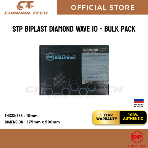 STP BIPLAST DIAMOND WAVE 10 The best noise absorption and thermal protection! [1 Box]