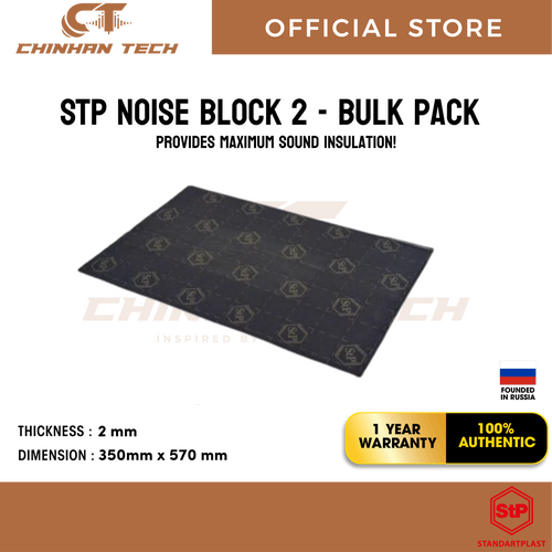 STP NOISEBLOCK 2 - 2mm sound-insulating material  [1 Box]