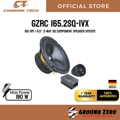 GZRC 165.2SQ-IVX 165 mm / 6.5″ 2-way SQ component speaker system
