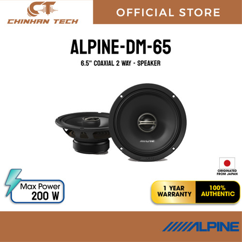 ALPINE Car Audio DM-65  6.5" inch 2-Way Coaxial Speaker - DM-65