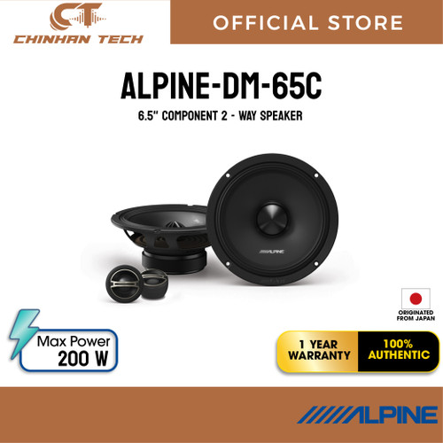 ALPINE-DM-65C     6.5" COMPONENT 2 - WAY SPEAKER