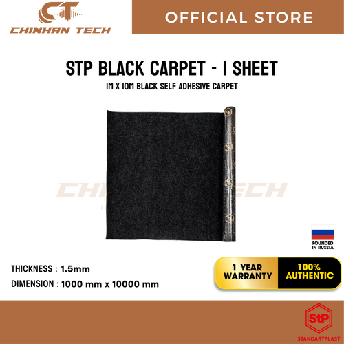STP Carpet  1meter (width) x 10meter (length) 1.5mm thickness Sound transparent material is ideal for acoustics installa [1 Sheet]