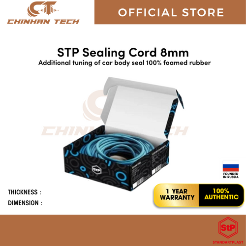 STP Sealing Cord 8mm  Additional tuning of car body seal 100% foamed rubber